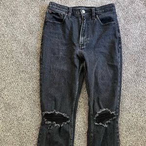 Abercrombie ultra high rise mom jean